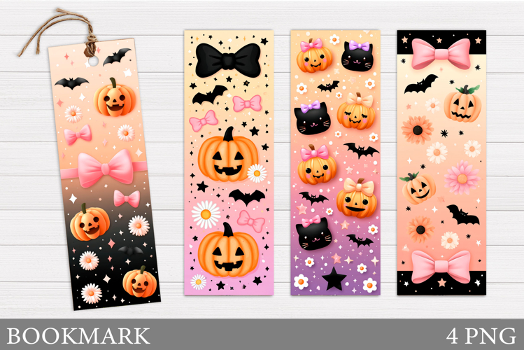 Halloween Pumpkin Bookmark. Halloween Bookmark Printable