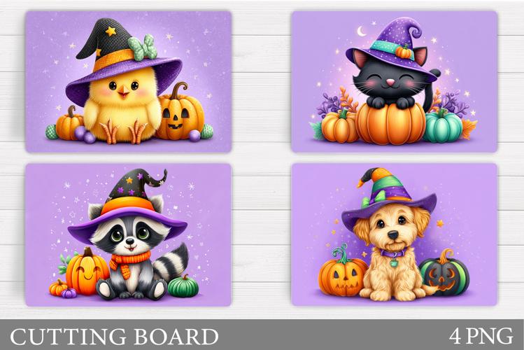 Halloween Animals Cutting Board. Halloween Cutting Board