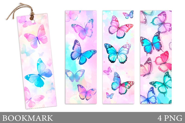 Butterfly Bookmark Sublimation. Butterflies Bookmark Design