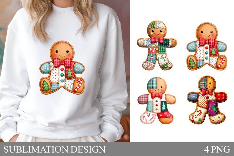 Gingerbread Sublimation. Gingerbread T-Shirt Sublimation example image 1
