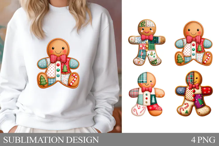 Gingerbread Sublimation. Gingerbread T-Shirt Sublimation