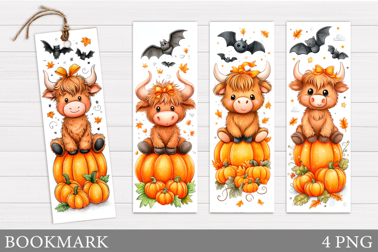 Halloween Cow Bookmark. Halloween Bookmark Printable