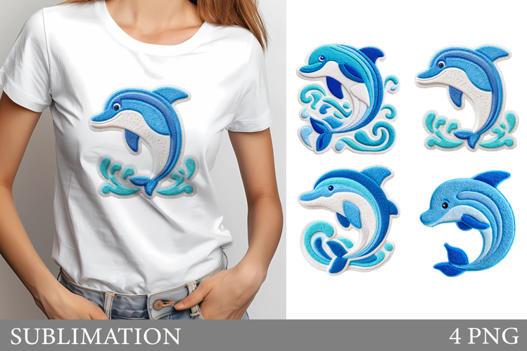 Dolphin T-Shirt Design. Dolphin Sublimation