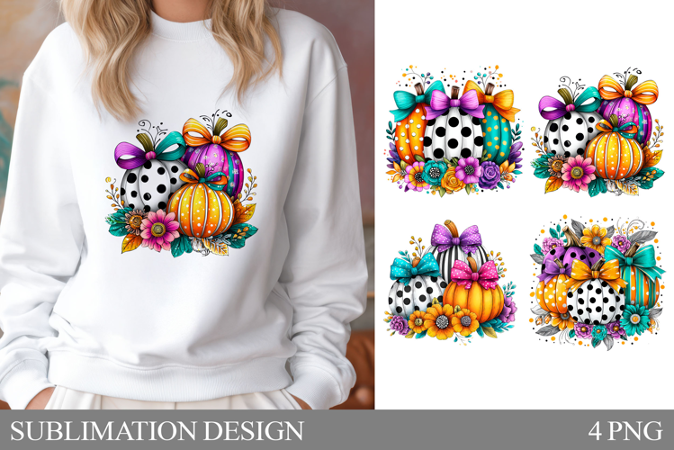 Pumpkin T-Shirt Design. Pumpkin Sublimation