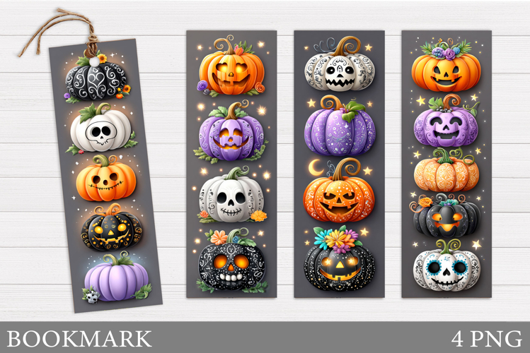 Halloween Pumpkin Bookmark. Halloween Bookmark Printable