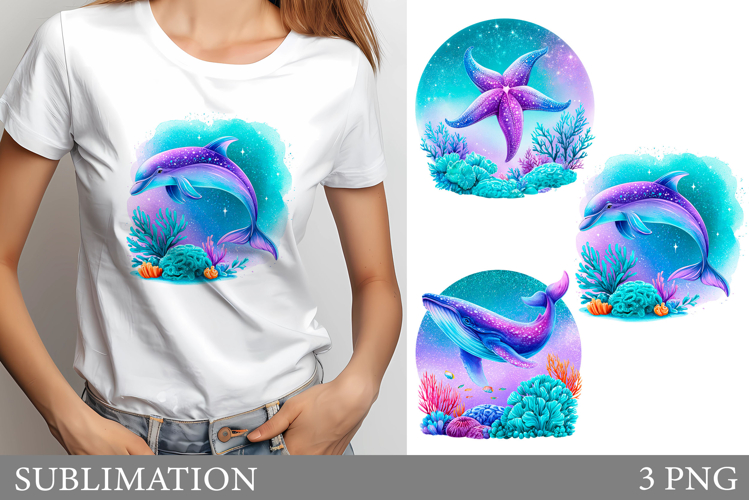 Sea Animals T-Shirt. Sea Animals Sublimation