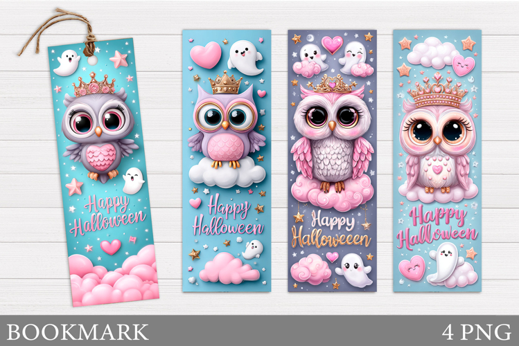 Halloween Owl Bookmark Printable. Halloween Bookmark Design