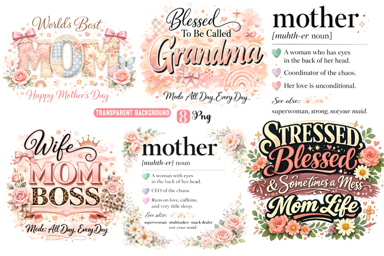 Mother's Day Sublimation Designs Image 6
