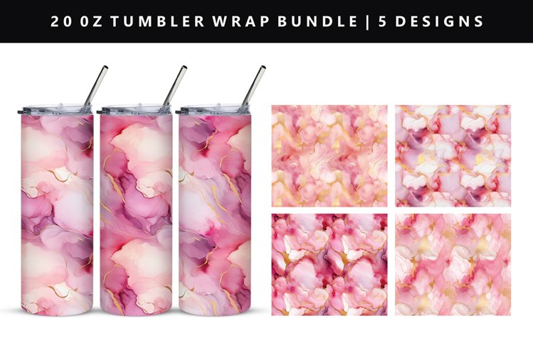 Alcohol Ink Tumbler Wrap Image 5