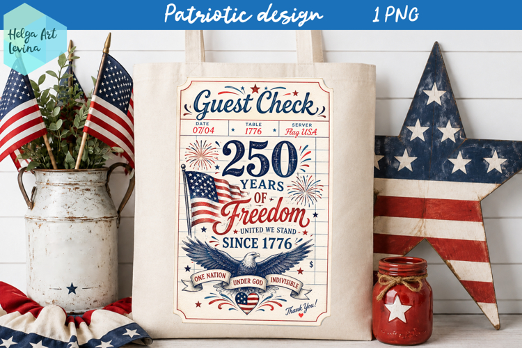 USA 250 years, 4th of july Sublimation PNG