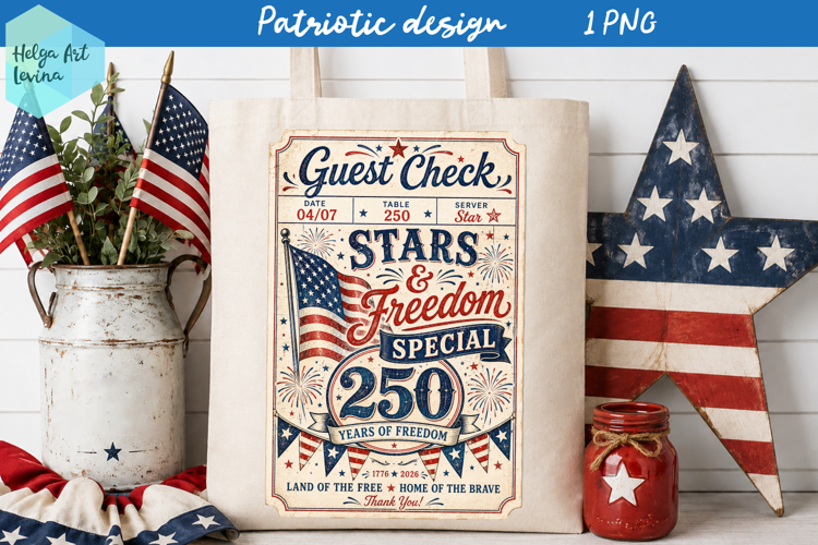 USA 250 years, 4th of july Sublimation PNG