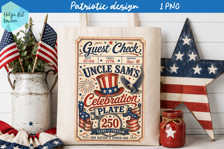 USA 250 years, 4th of july Sublimation PNG