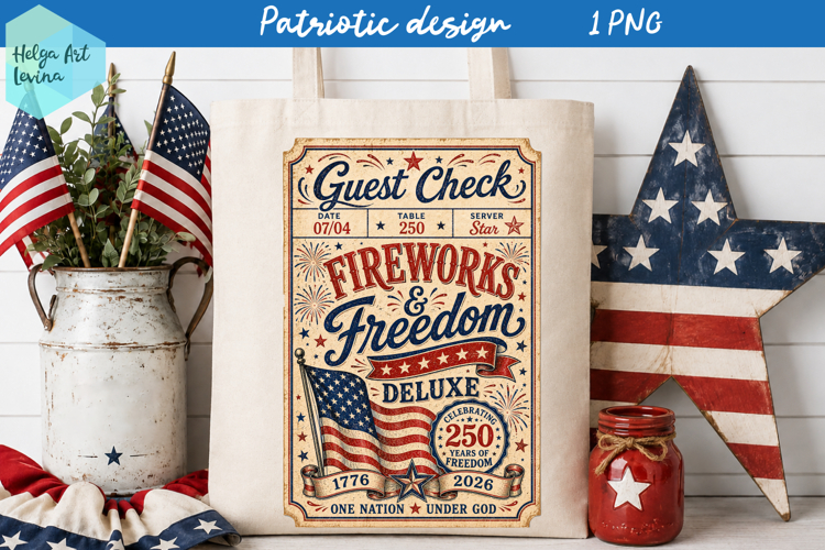 USA 250 years, 4th of july Sublimation PNG