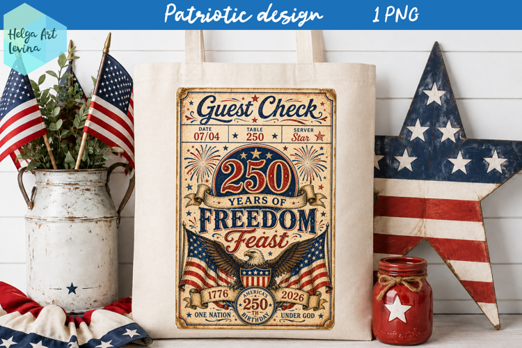 USA 250 years, 4th of july Sublimation PNG