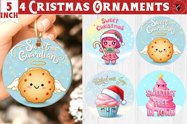 Cute Christmas ornament | Kawaii Pink Xmas
