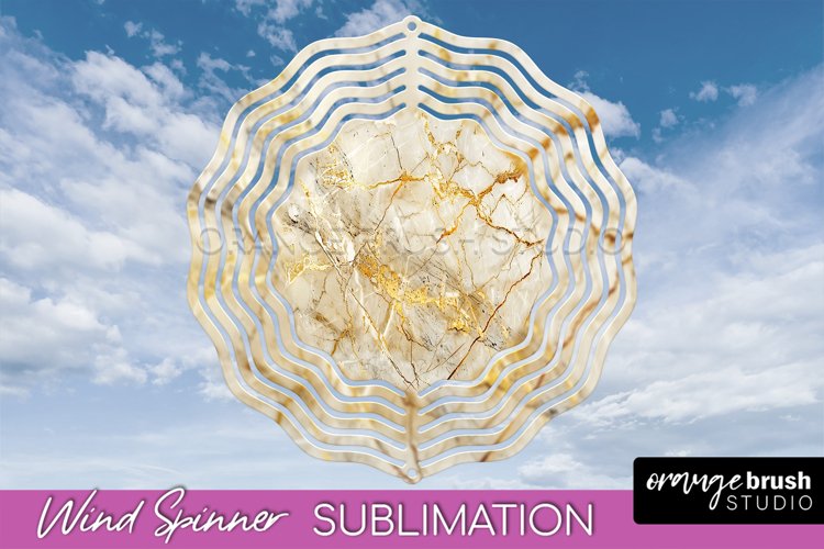 Marble Wind Spinner - Marble Texture Spinner Sublimation