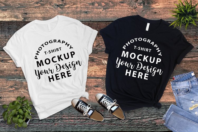 Black Tshirt Mockup Image 9