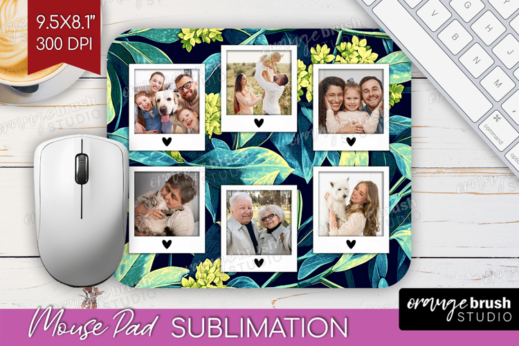 Eucalyptus Photo Mouse Pad PNG - Botanical Picture Frame Pad