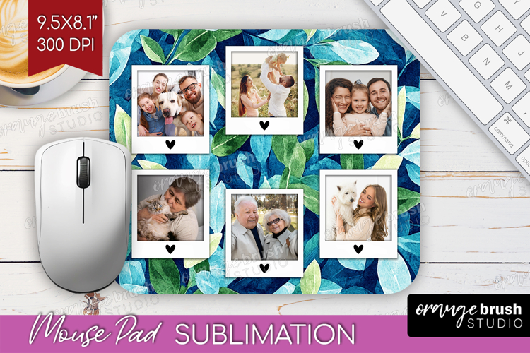 Eucalyptus Photo Mouse Pad PNG - Botanical Picture Frame Pad