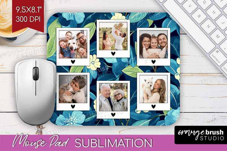 Eucalyptus Photo Mouse Pad PNG - Botanical Picture Frame Pad
