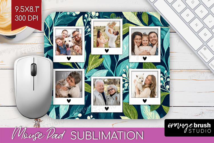 Eucalyptus Photo Mouse Pad PNG - Botanical Picture Frame Pad