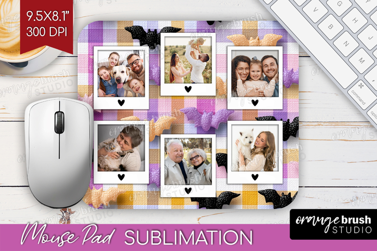Halloween Photo Mouse Pad PNG - Spooky Picture Frame Mouse