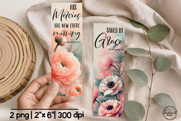 Printable Christian bookmark, Bookmark sublimation