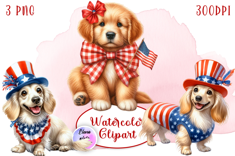 American Flag Clipart Image 7