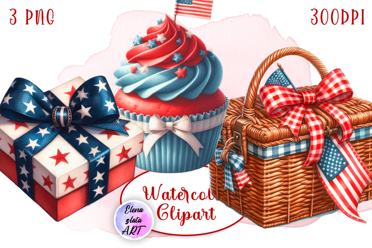 American Flag Clipart Image 8