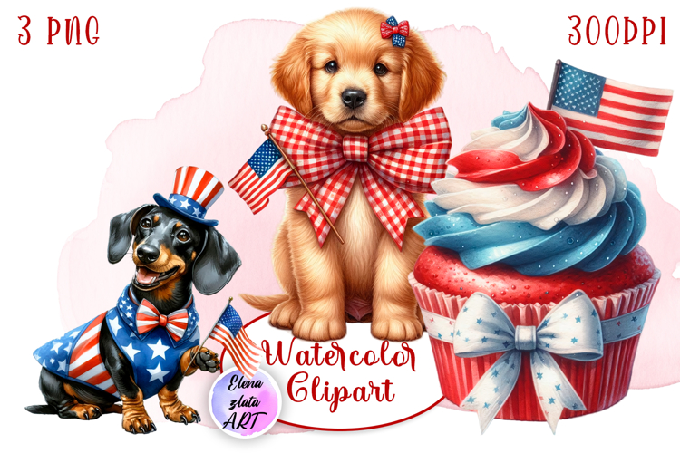 American Flag Clipart Image 6