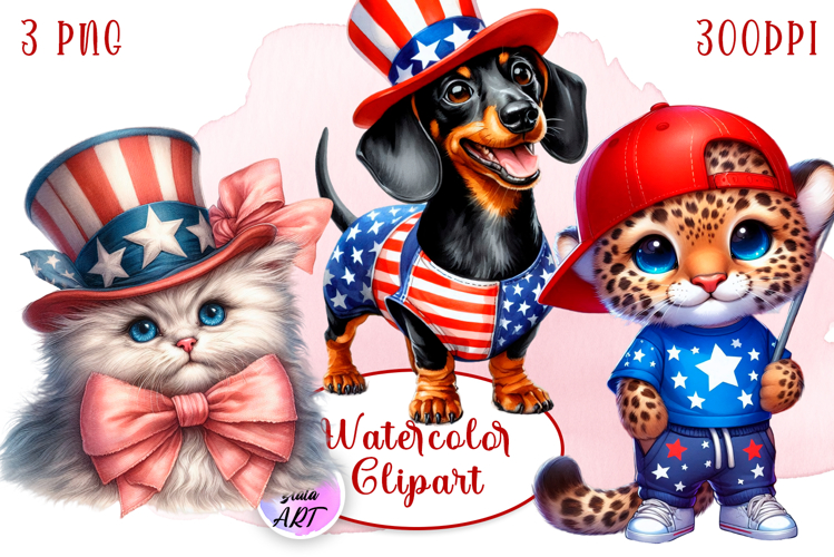 American Flag Clipart Image 6