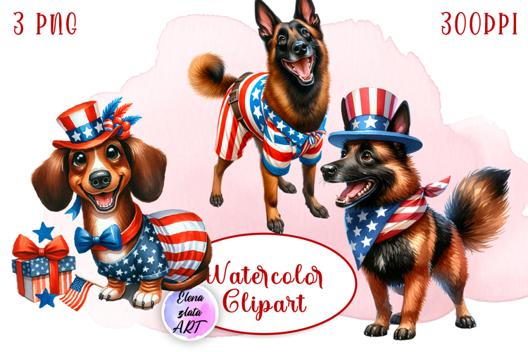 American Flag Clipart Image 12