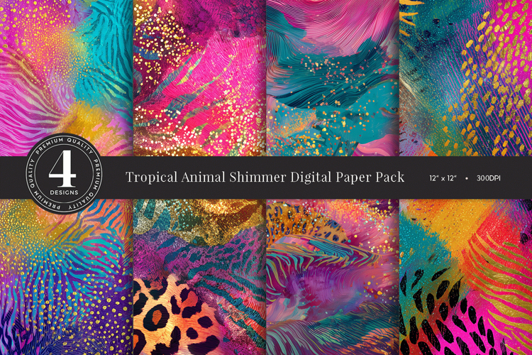 Tropical Animal Texture Digital Paper