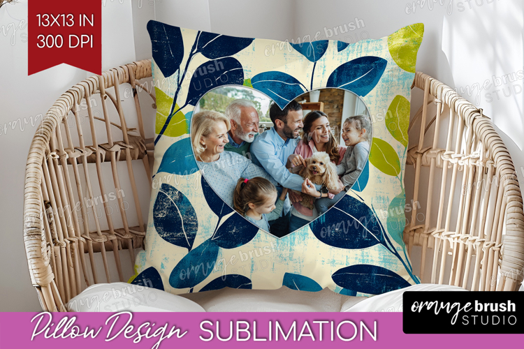 Eucalyptus Photo Pillow PNG - Botanical Picture Frame Pillow