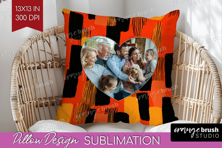 Halloween Photo Pillow PNG - Brush Stroke Picture Frame