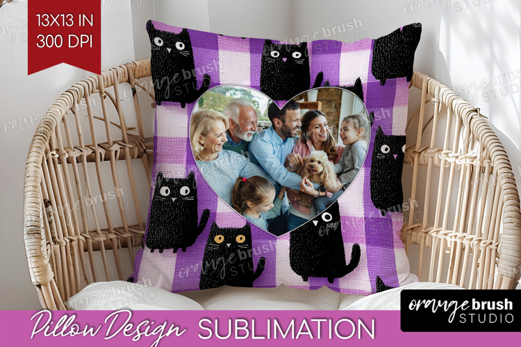 Halloween Photo Pillow PNG - Spooky Picture Frame Pillow