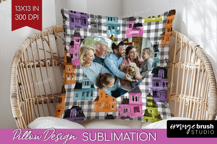Halloween Photo Pillow PNG - Spooky Picture Frame Pillow