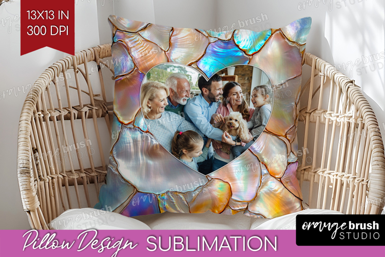 Pearl Photo Pillow PNG - Pearl Texture Picture Frame Pillow