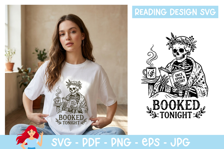 Booked tonight SVG, Reading SVG