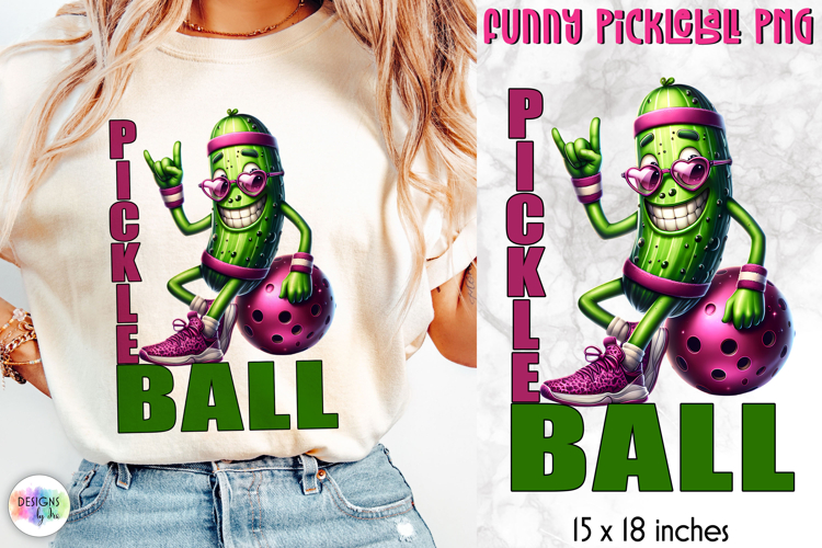 Cute Pickleball Sublimation, Funny Pickleball PNG