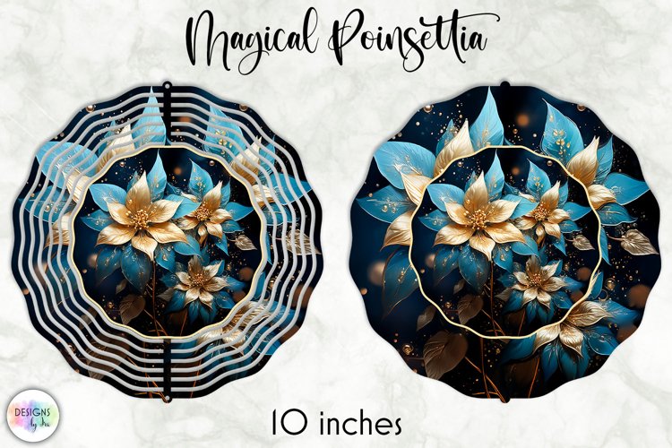 Christmas Poinsettia Wind Spinner | Wind Spinner Template