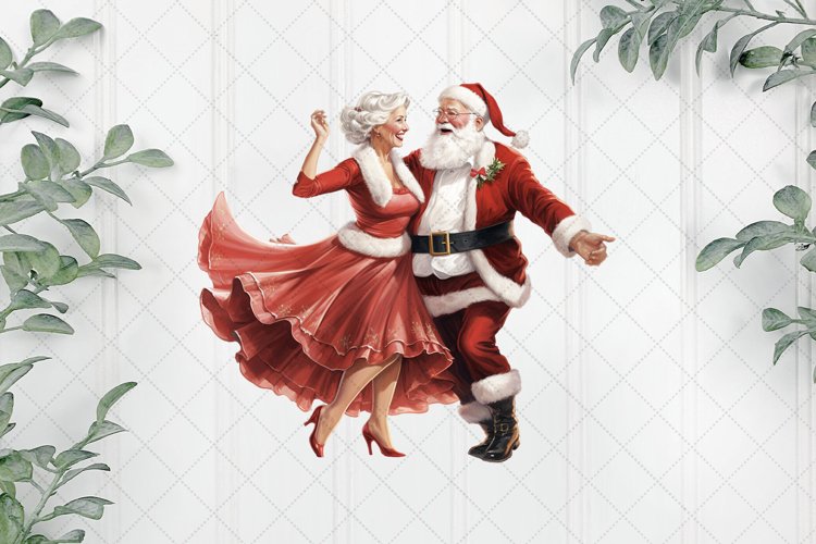 Santa Claus And Mrs.Claus Sublimation