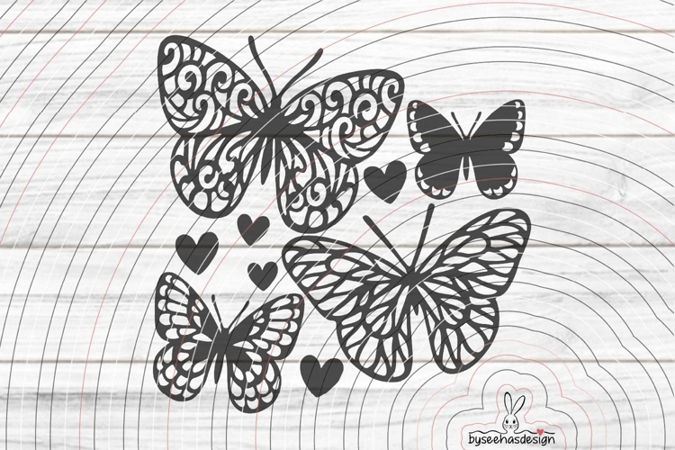 Butterfly Cutting file SVG DXF