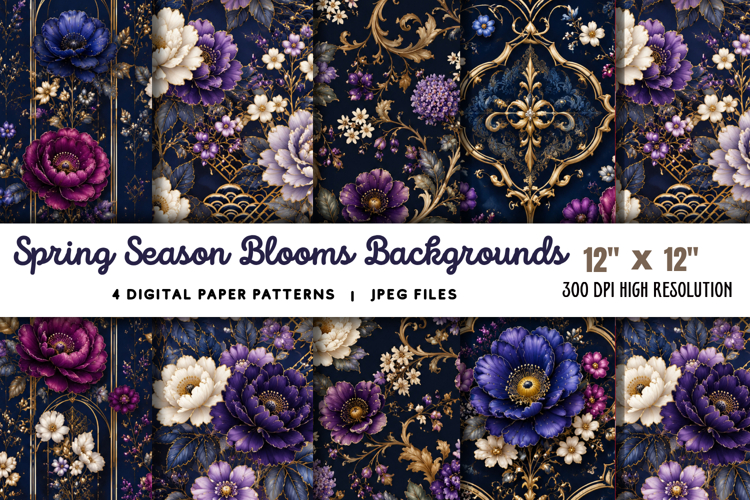 Spring Season Blooms Backgrounds JPG