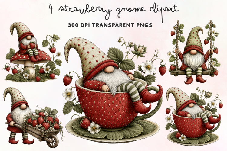 Cute Gnome Clipart Image 12