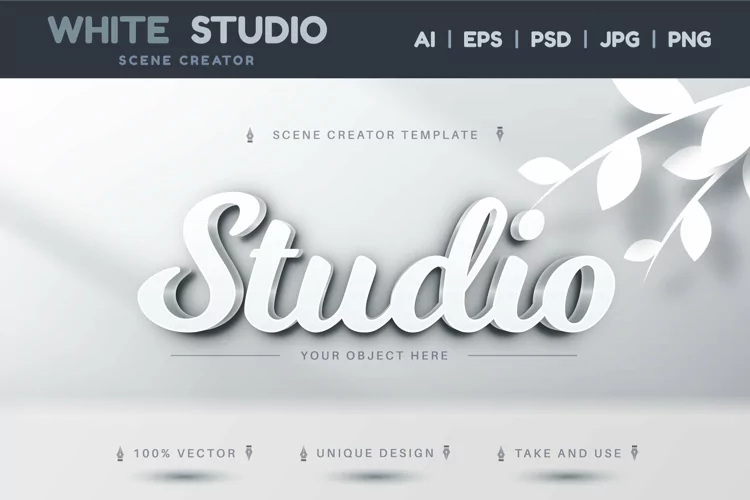 White Product Backdrop - Scene Generator