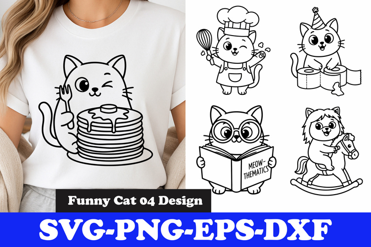 Funny Cat Svg Image 4