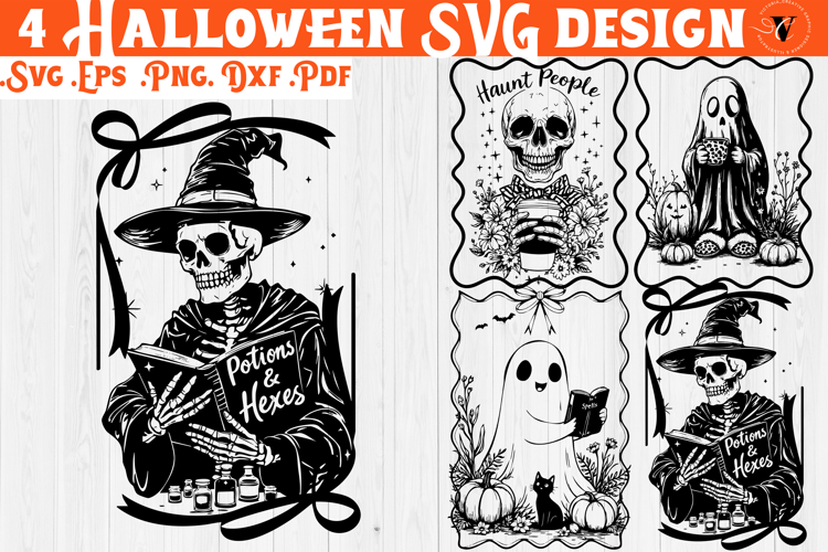 Coquette Retro Halloween SVG | Skeleton Coquette svg