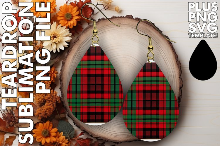 Plaid Sparkle in Teardrop: Sublimation Beauty