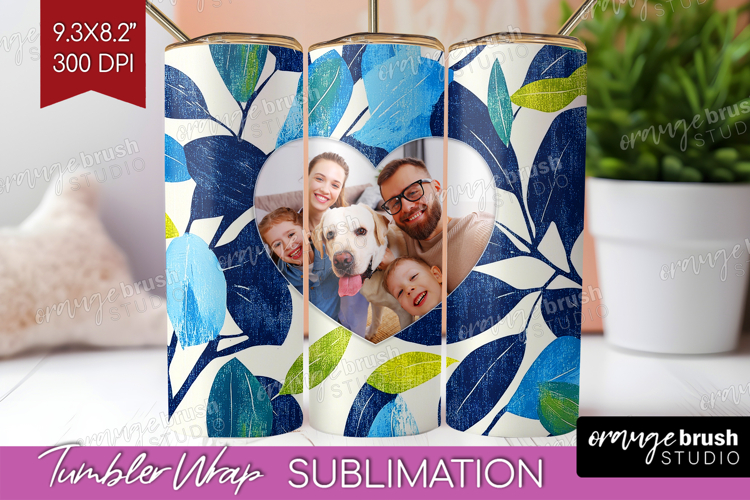Eucalyptus Photo Tumbler PNG - Botanical Picture Tumbler